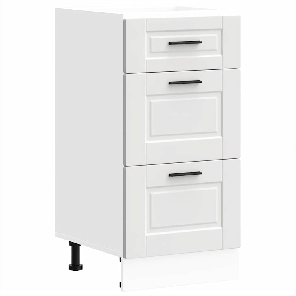 vidaXL Kitchen Base Cabinet Porto White Engineered Wood