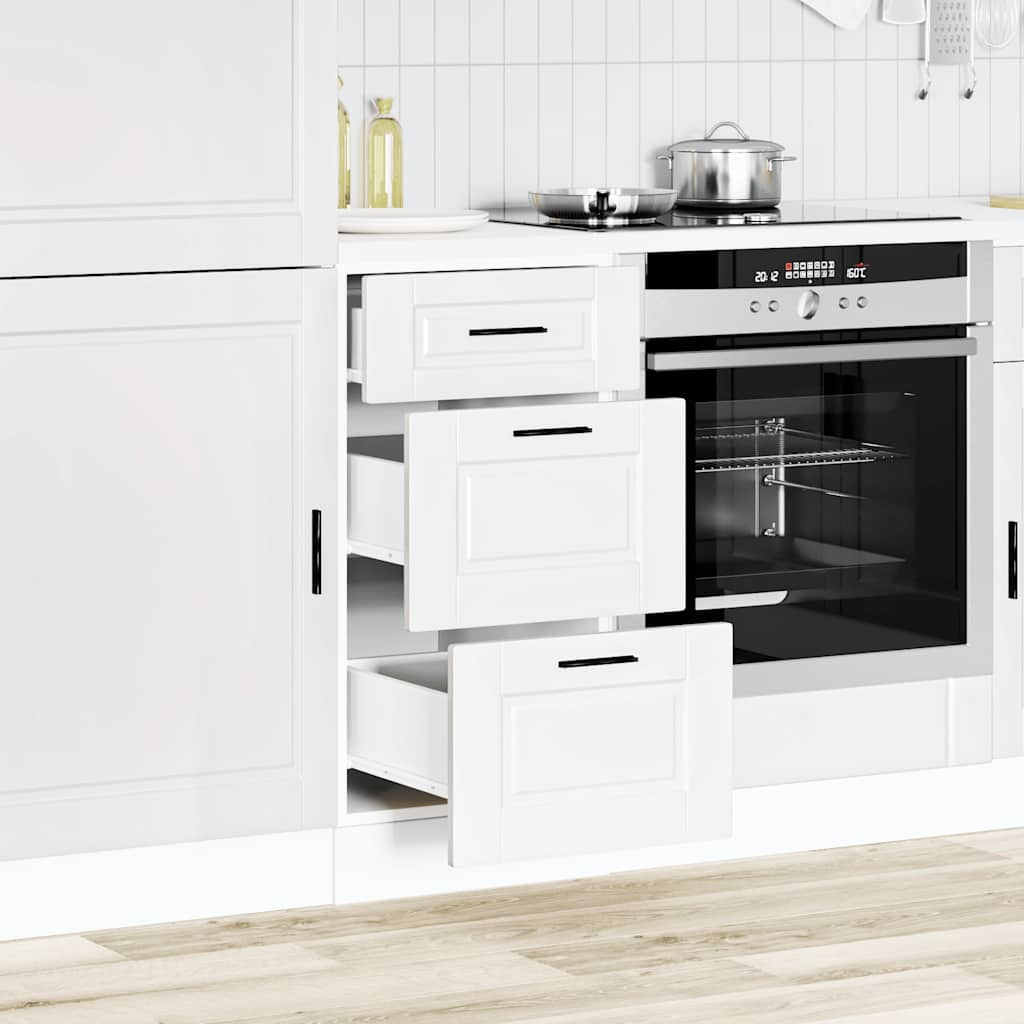 vidaXL Kitchen Base Cabinet Porto White Engineered Wood