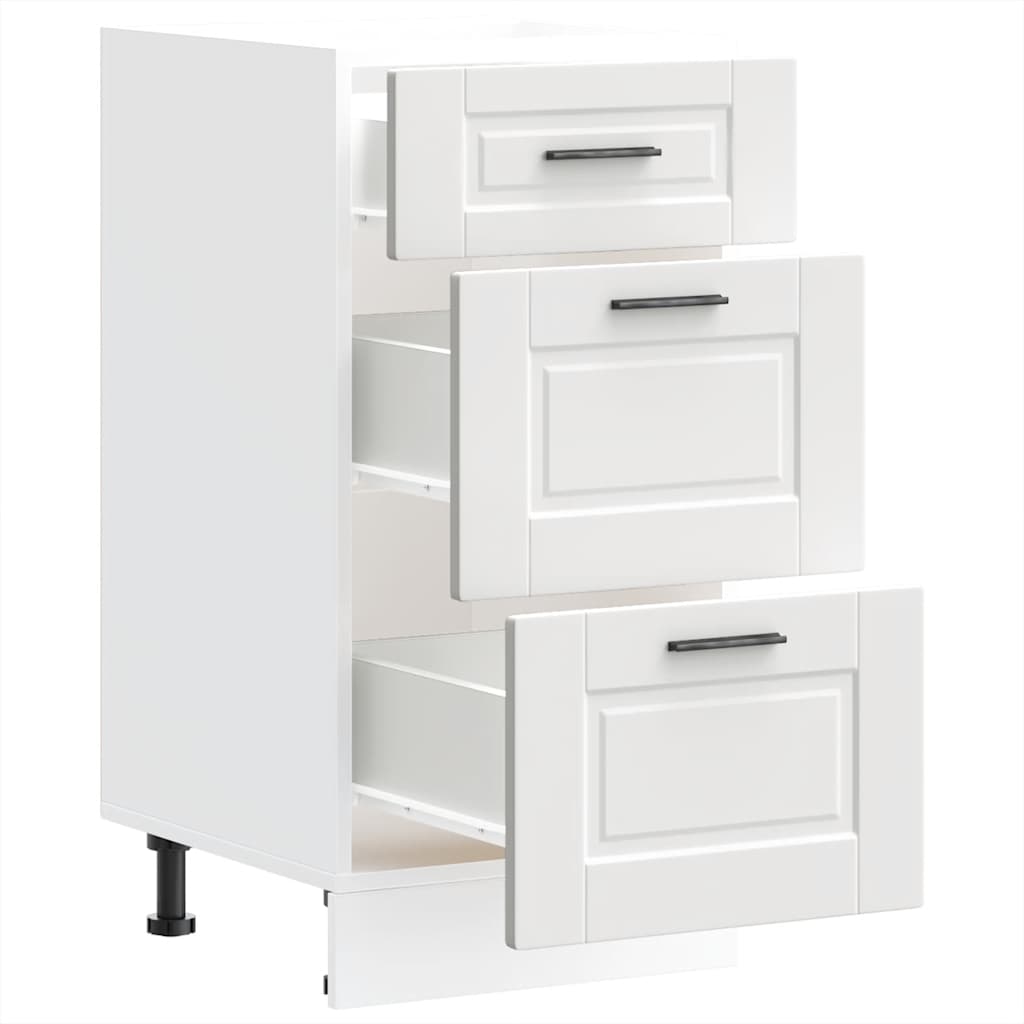 vidaXL Kitchen Base Cabinet Porto White Engineered Wood