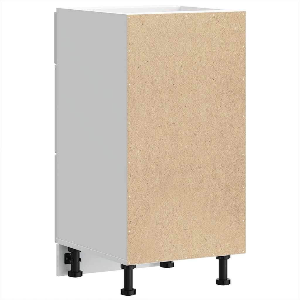 Kitchen Base Cabinet "Porto" White Engineered Wood