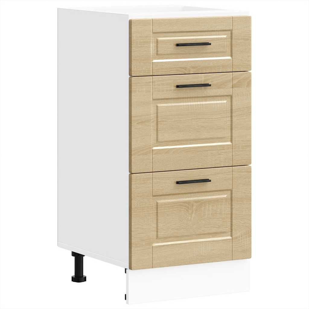 Kitchen Base Cabinet "Porto" Sonoma Oak Engineered Wood