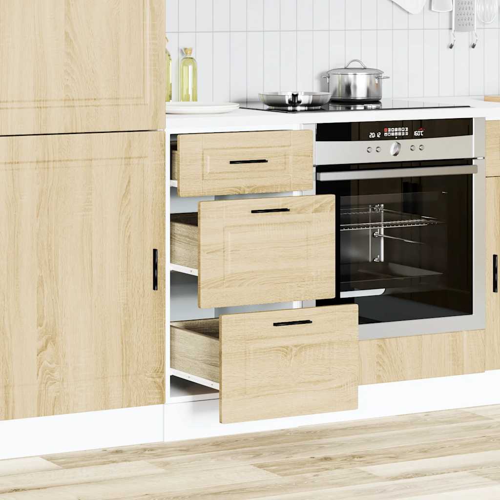 Kitchen Base Cabinet "Porto" Sonoma Oak Engineered Wood