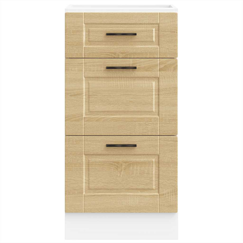 Kitchen Base Cabinet "Porto" Sonoma Oak Engineered Wood