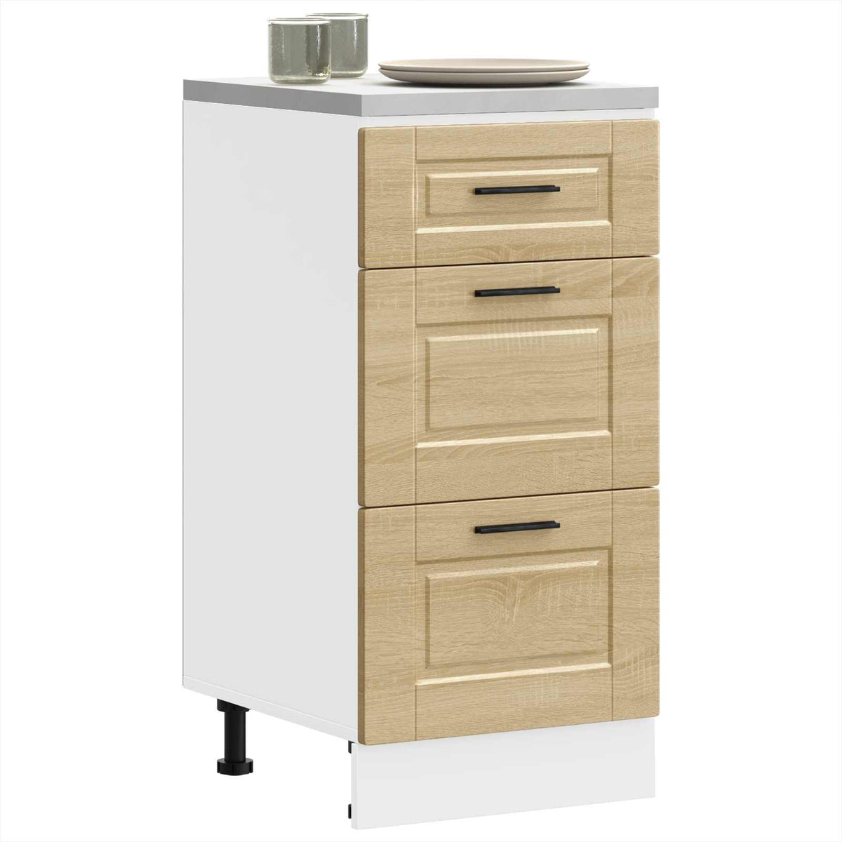 Kitchen Base Cabinet "Porto" Sonoma Oak Engineered Wood