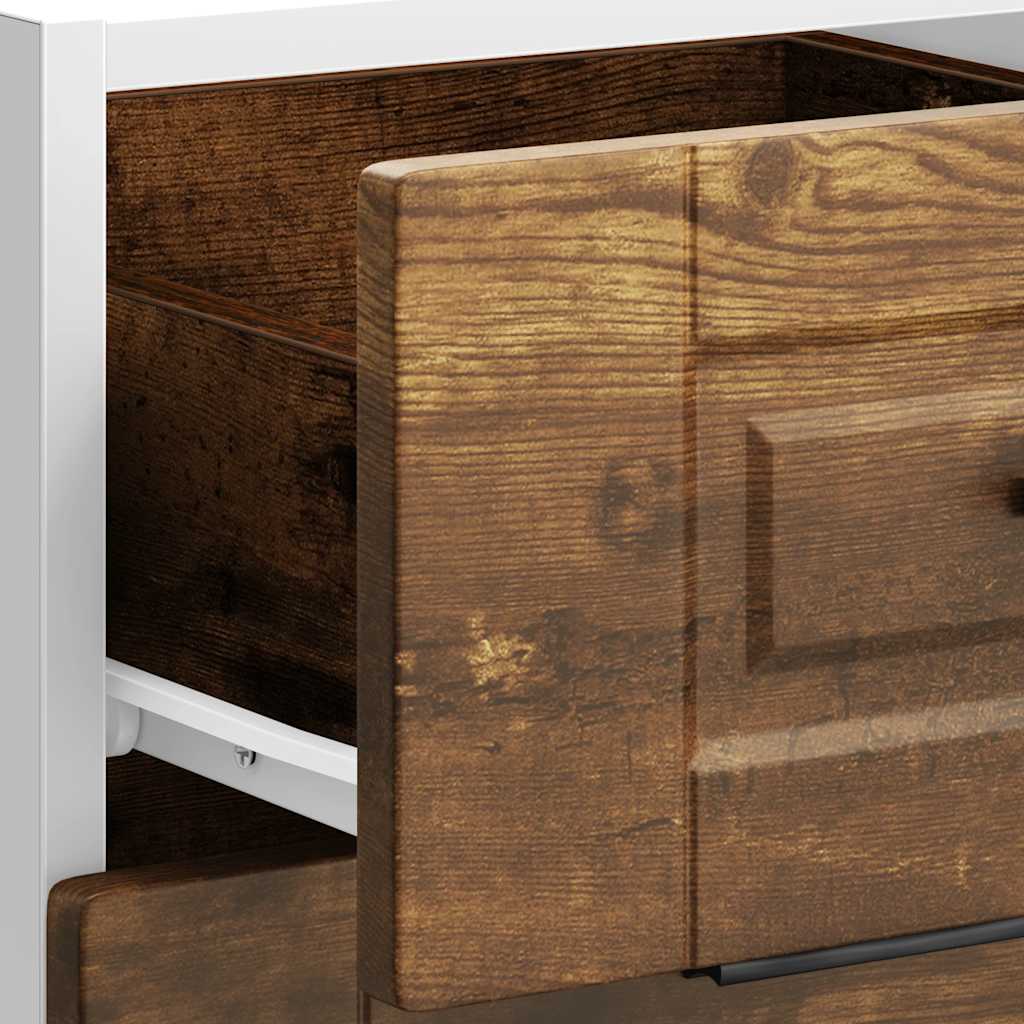 Kitchen Base Cabinet "Porto" Smoked Oak Engineered Wood
