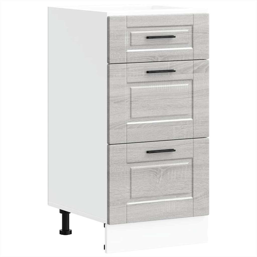 vidaXL Kitchen Base Cabinet Porto Grey Sonoma Engineered Wood