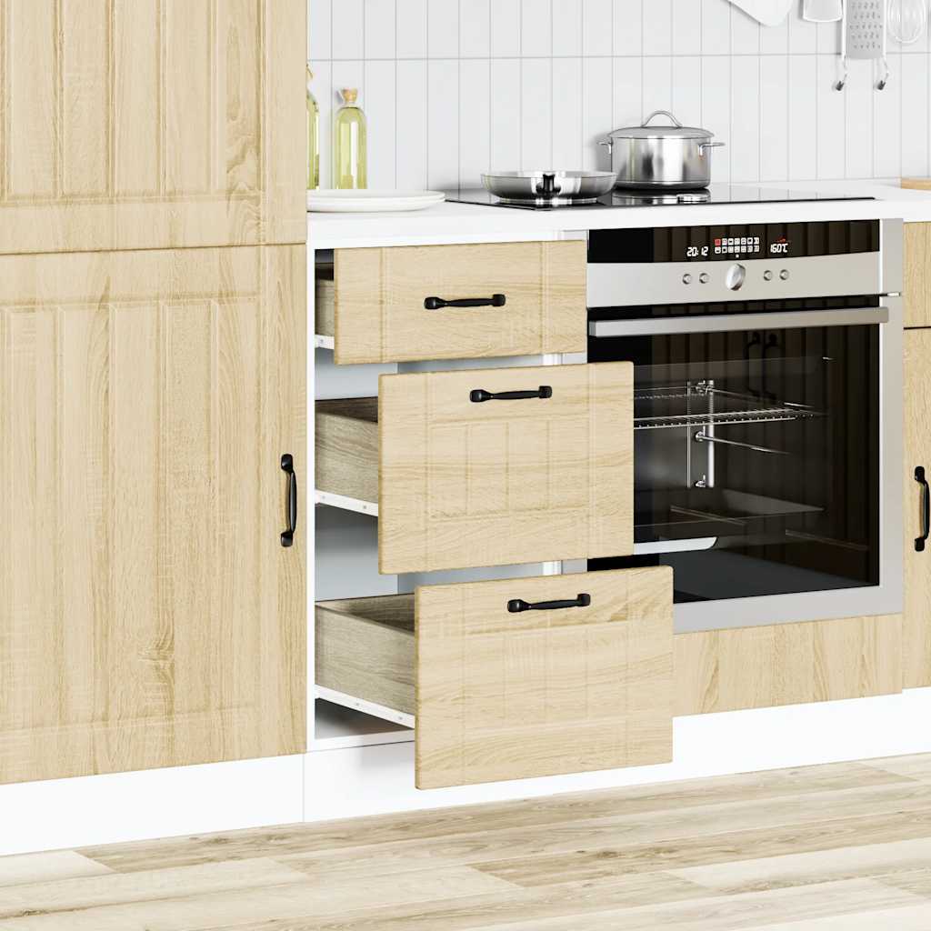 Kitchen Base Cabinet "Lucca" Sonoma Oak Engineered Wood