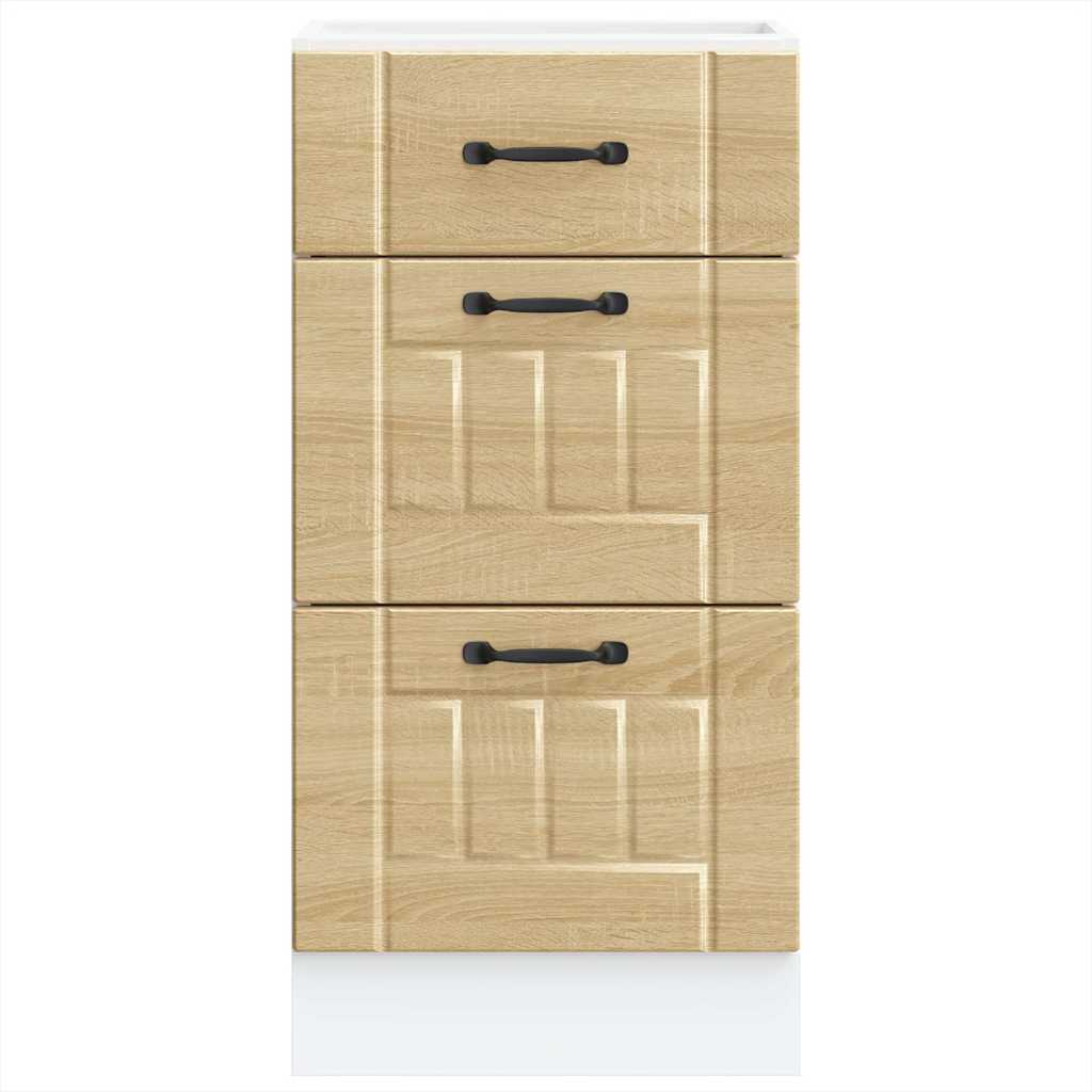 Kitchen Base Cabinet "Lucca" Sonoma Oak Engineered Wood
