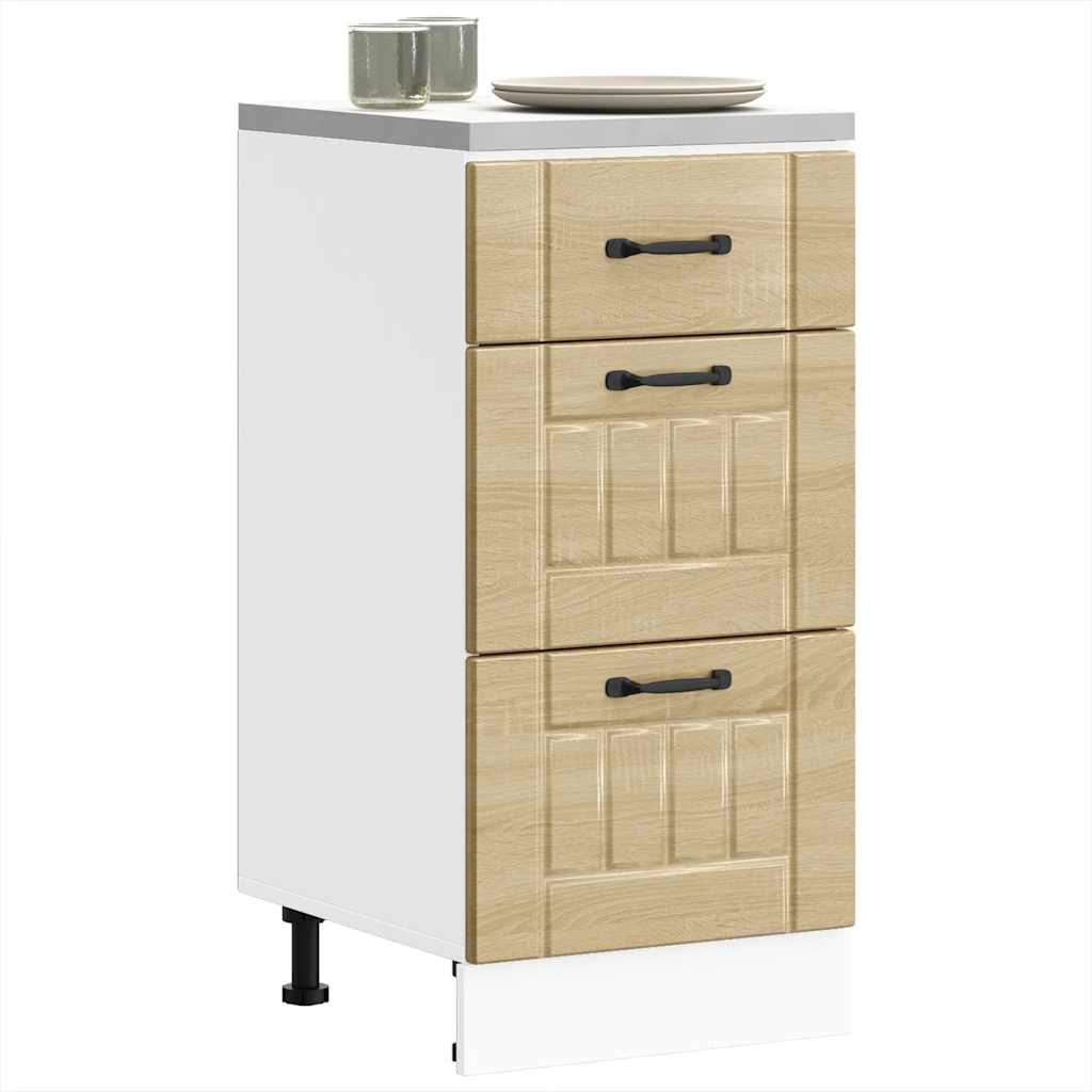 Kitchen Base Cabinet "Lucca" Sonoma Oak Engineered Wood