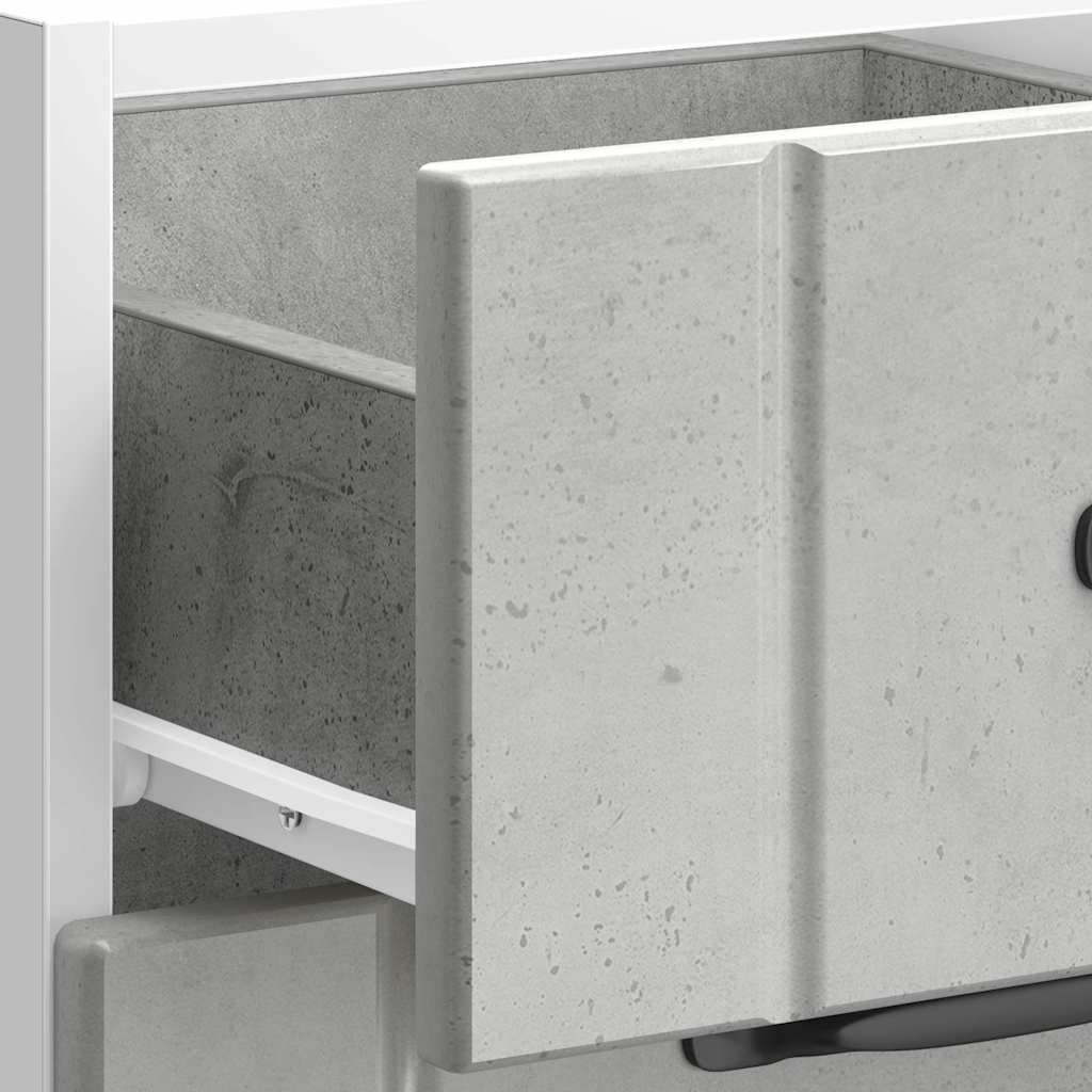 Kitchen Base Cabinet "Lucca" Concrete Grey Engineered Wood