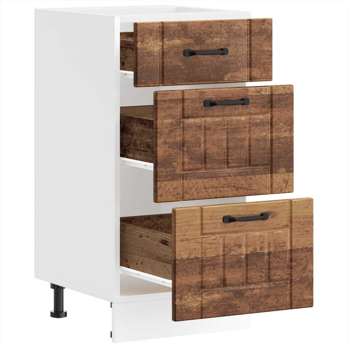 Kitchen Base Cabinet "Lucca" Old Wood Engineered Wood