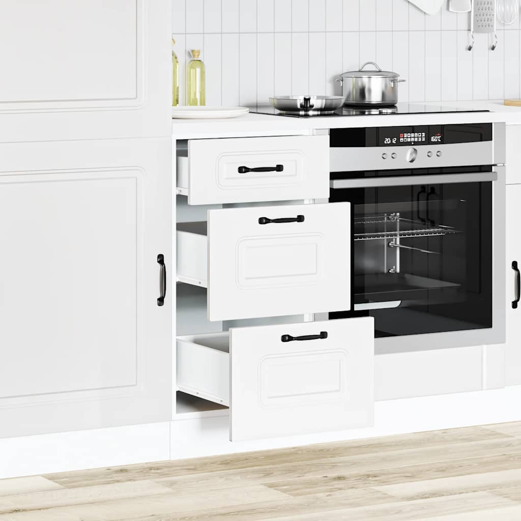 vidaXL Kitchen Base Cabinet Kalmar White Engineered Wood