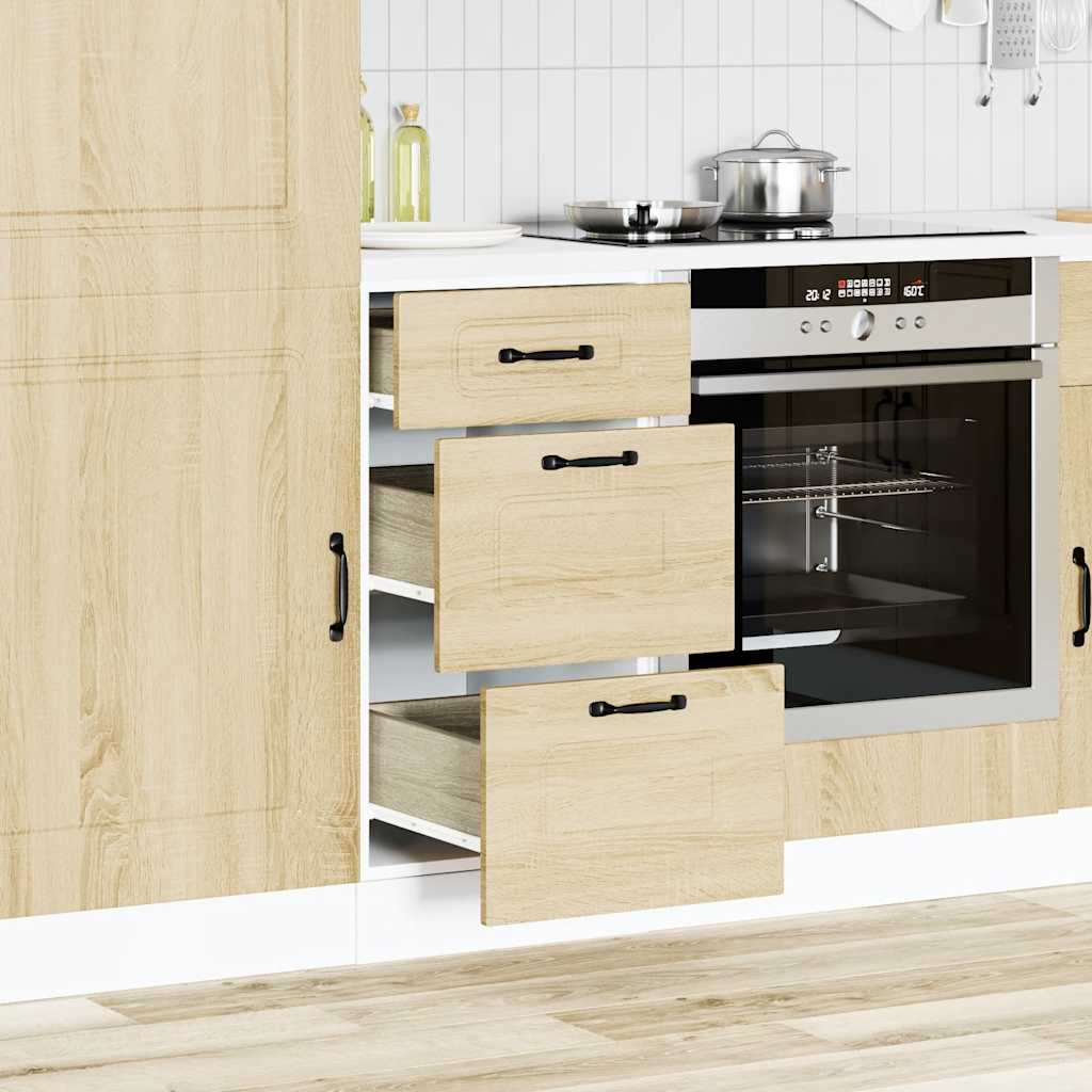 vidaXL Kitchen Base Cabinet Kalmar Sonoma Oak Engineered Wood