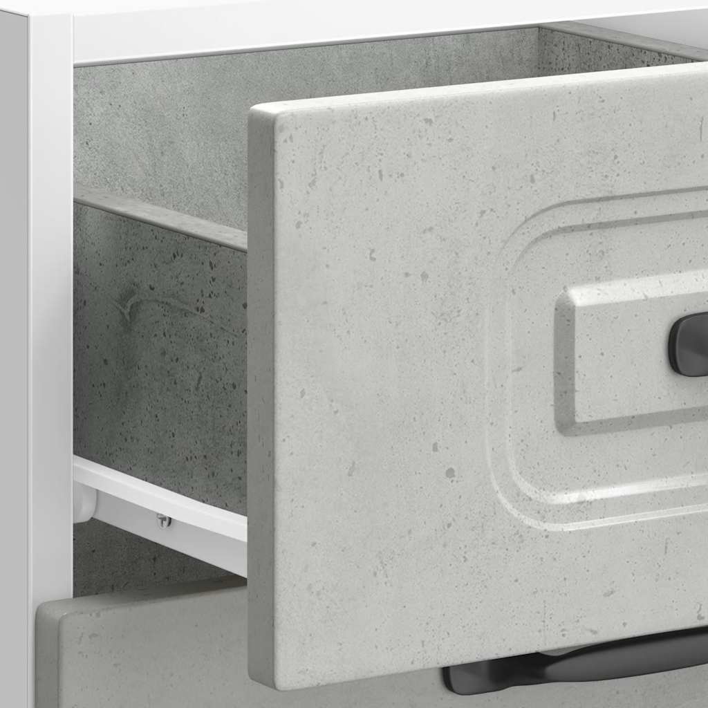 Kitchen Base Cabinet "Kalmar" Concrete Grey Engineered Wood