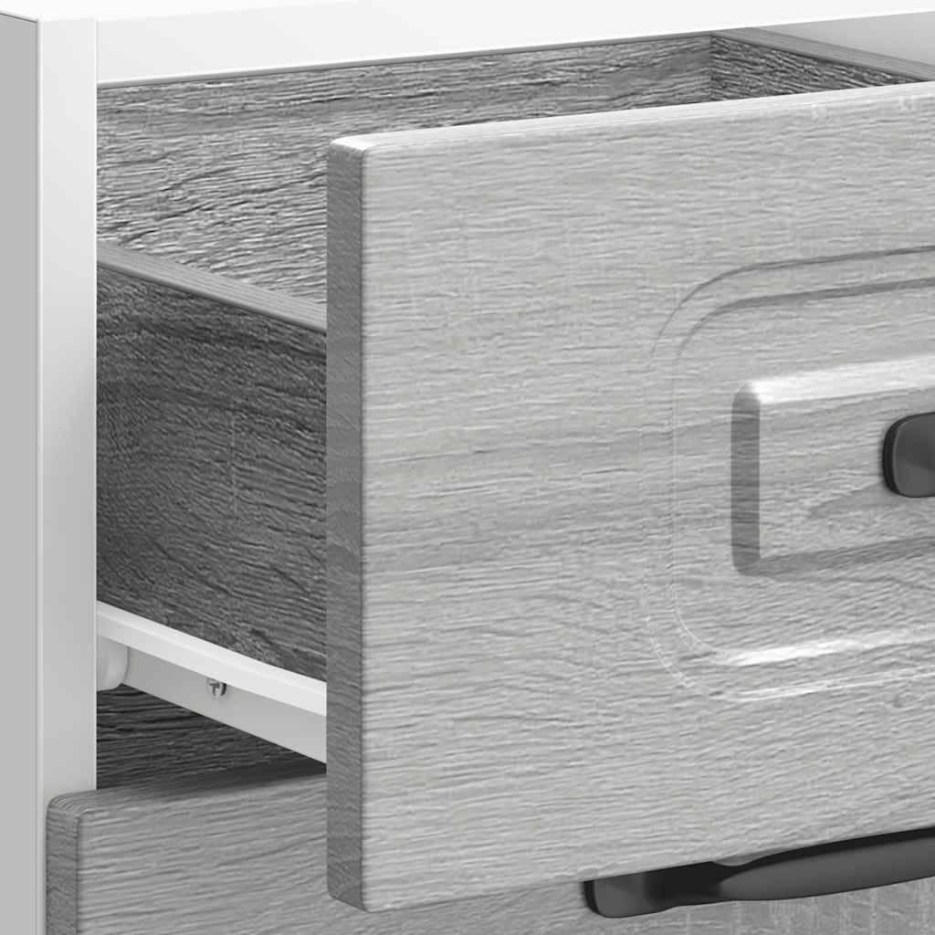 Kitchen Base Cabinet "Kalmar" Grey Sonoma Engineered Wood