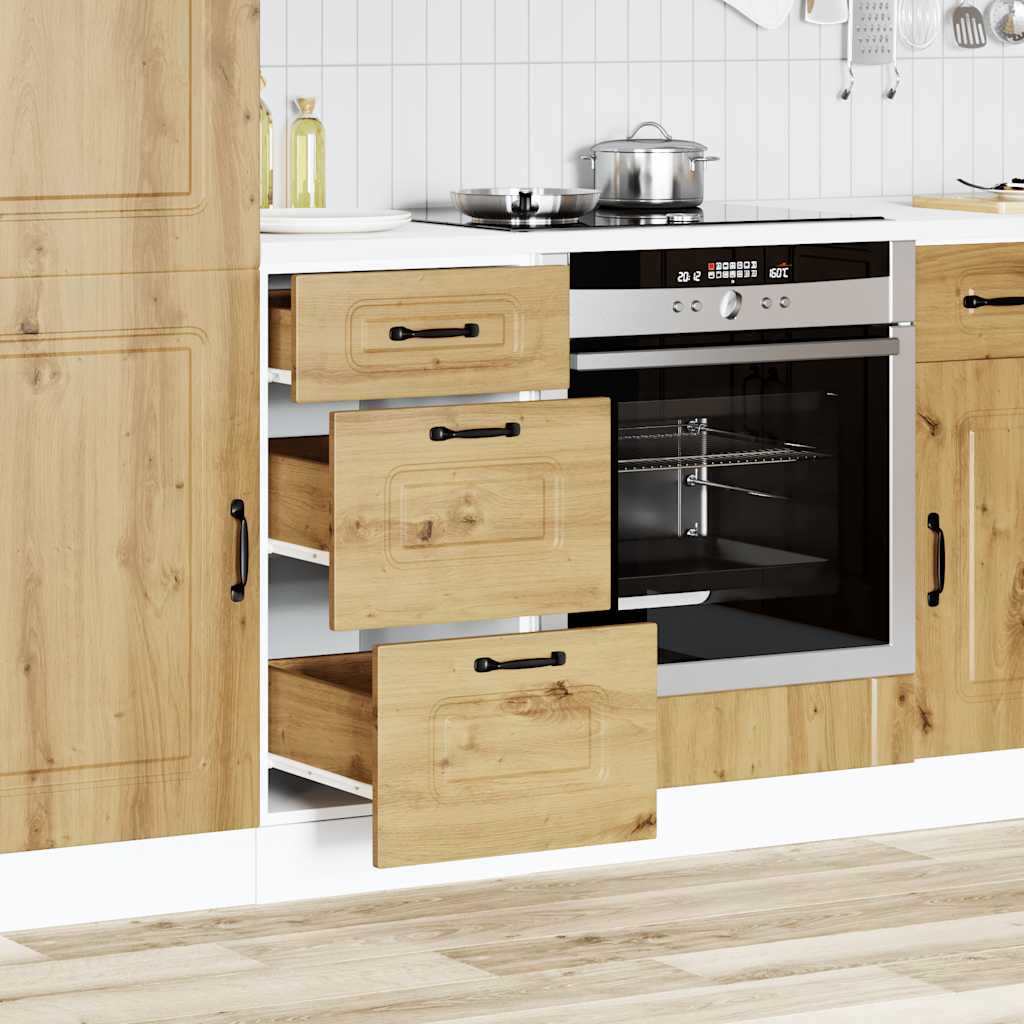 vidaXL Kitchen Base Cabinet Kalmar Artisan Oak Engineered Wood