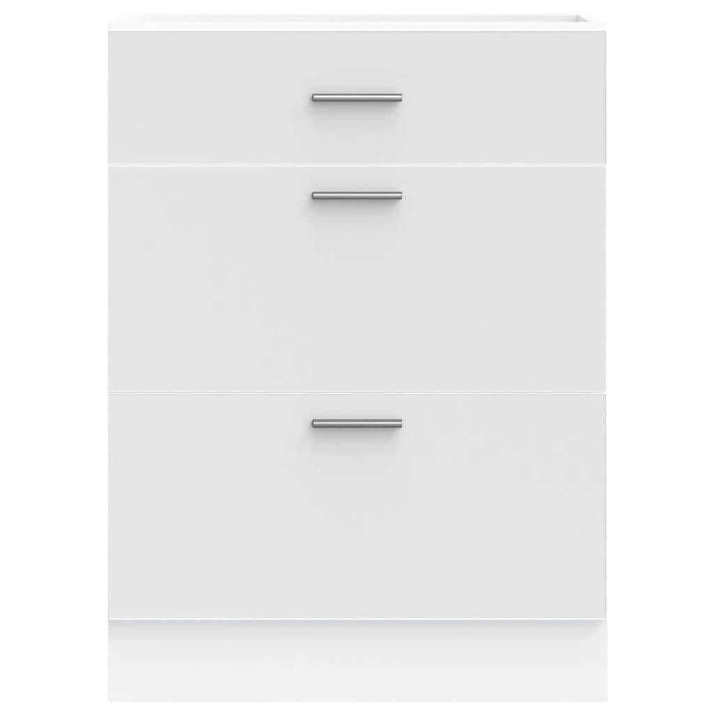 vidaXL Kitchen Base Cabinet White Engineered Wood