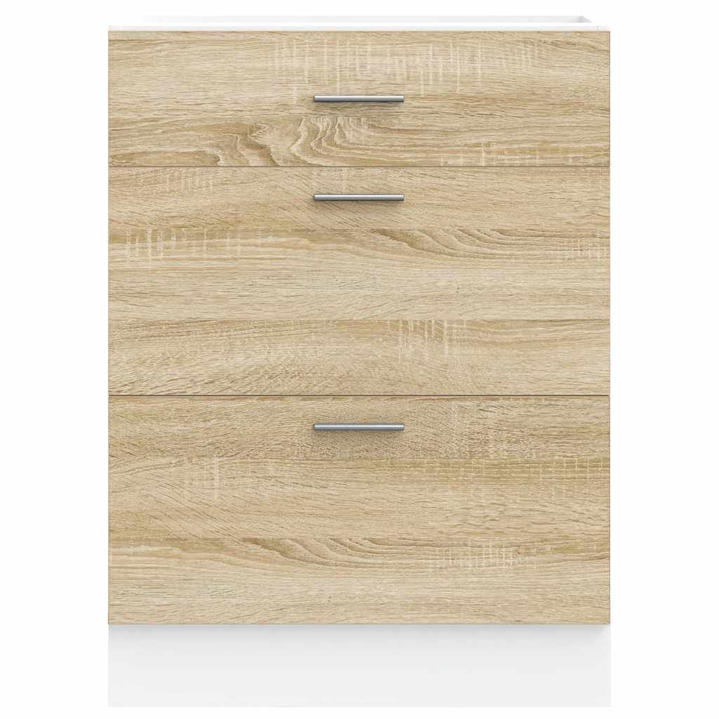 vidaXL Kitchen Base Cabinet Sonoma Oak Engineered Wood