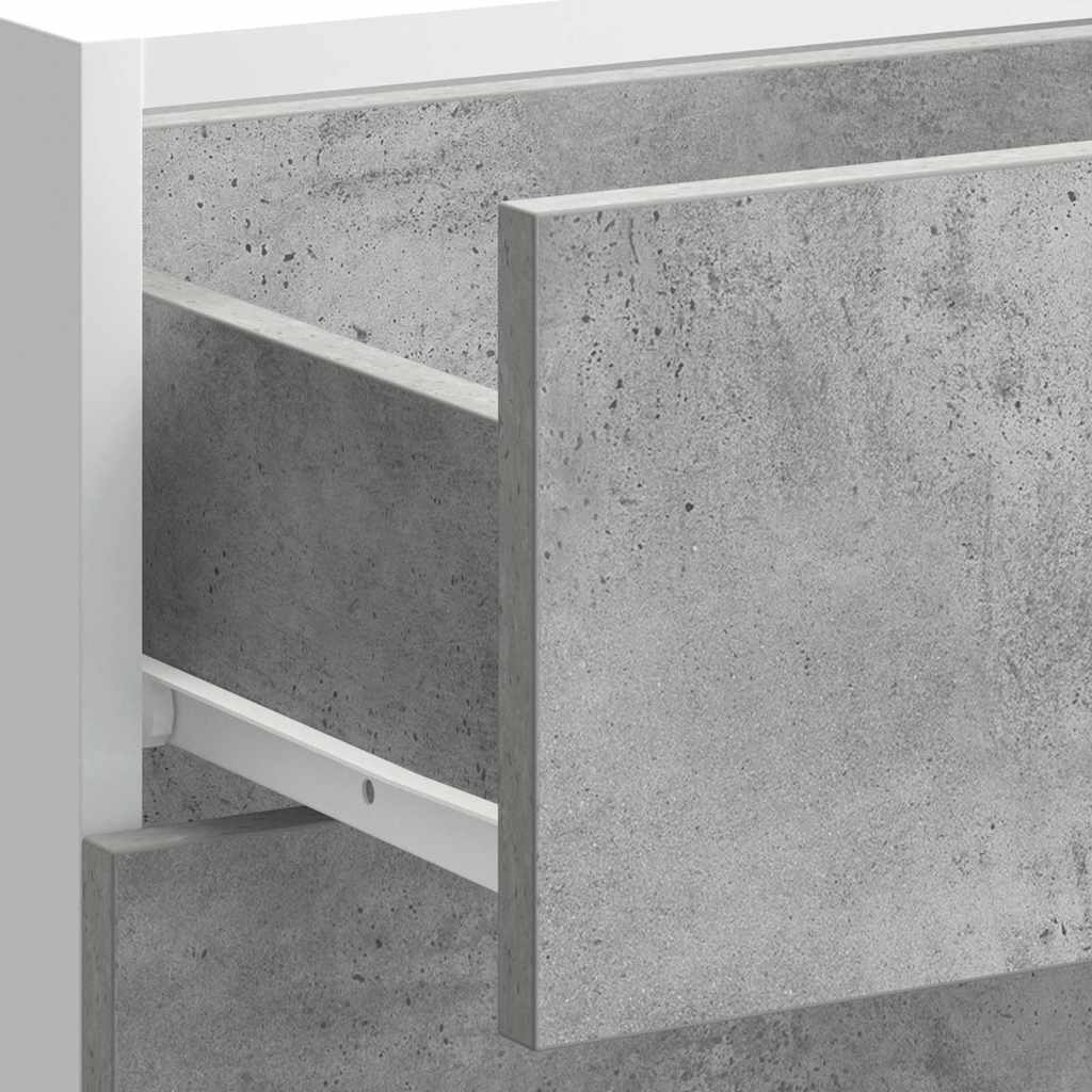 vidaXL Kitchen Base Cabinet Concrete Grey Engineered Wood