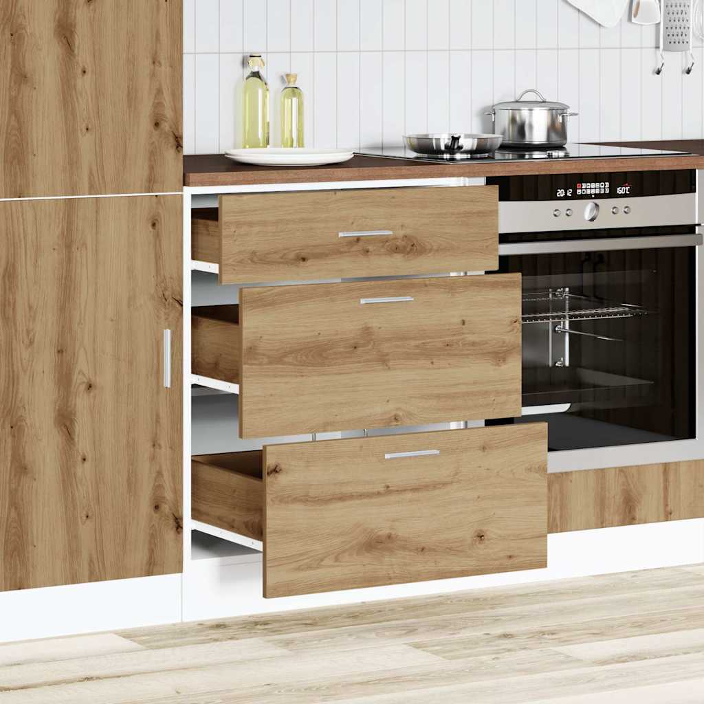 vidaXL Kitchen Base Cabinet Artisan Oak Engineered Wood