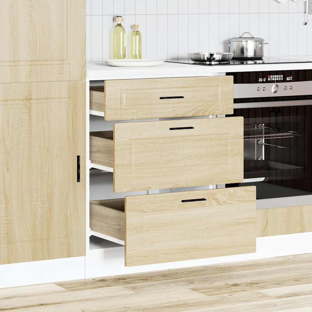 Kitchen Base Cabinet "Porto" Sonoma Oak Engineered Wood