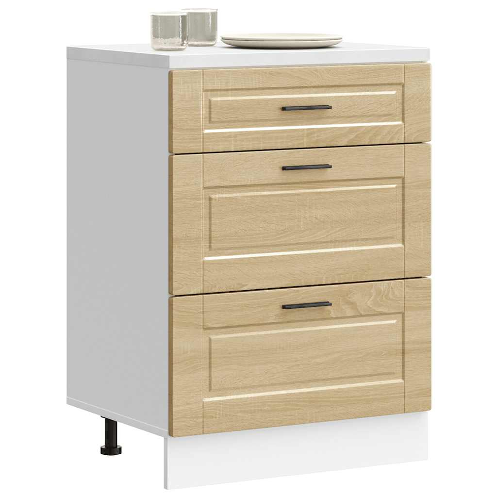 Kitchen Base Cabinet "Porto" Sonoma Oak Engineered Wood