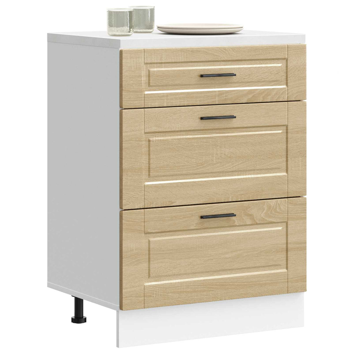 Kitchen Base Cabinet "Porto" Sonoma Oak Engineered Wood