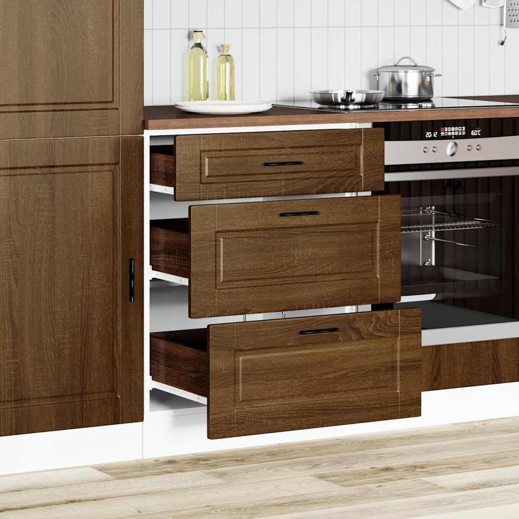 vidaXL Kitchen Base Cabinet Porto Brown Oak Engineered Wood