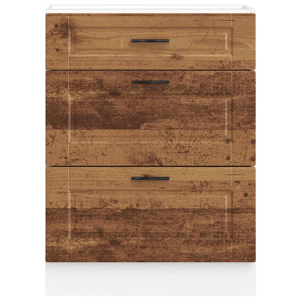 Kitchen Base Cabinet "Porto" Old Wood Engineered Wood