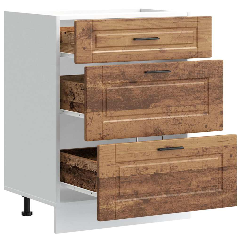 vidaXL Kitchen Base Cabinet Porto Old Wood Engineered Wood