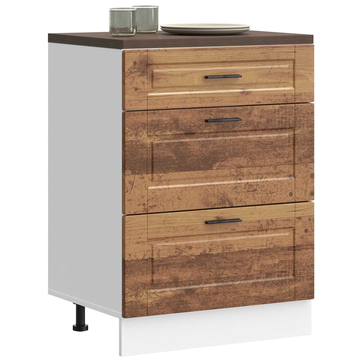 Kitchen Base Cabinet "Porto" Old Wood Engineered Wood