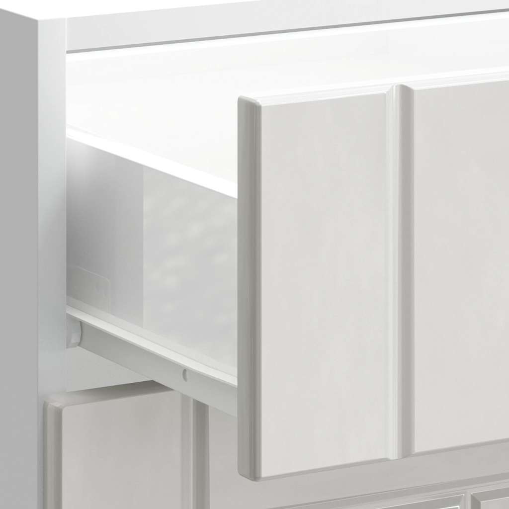 vidaXL Kitchen Base Cabinet Lucca High Gloss White Engineered Wood