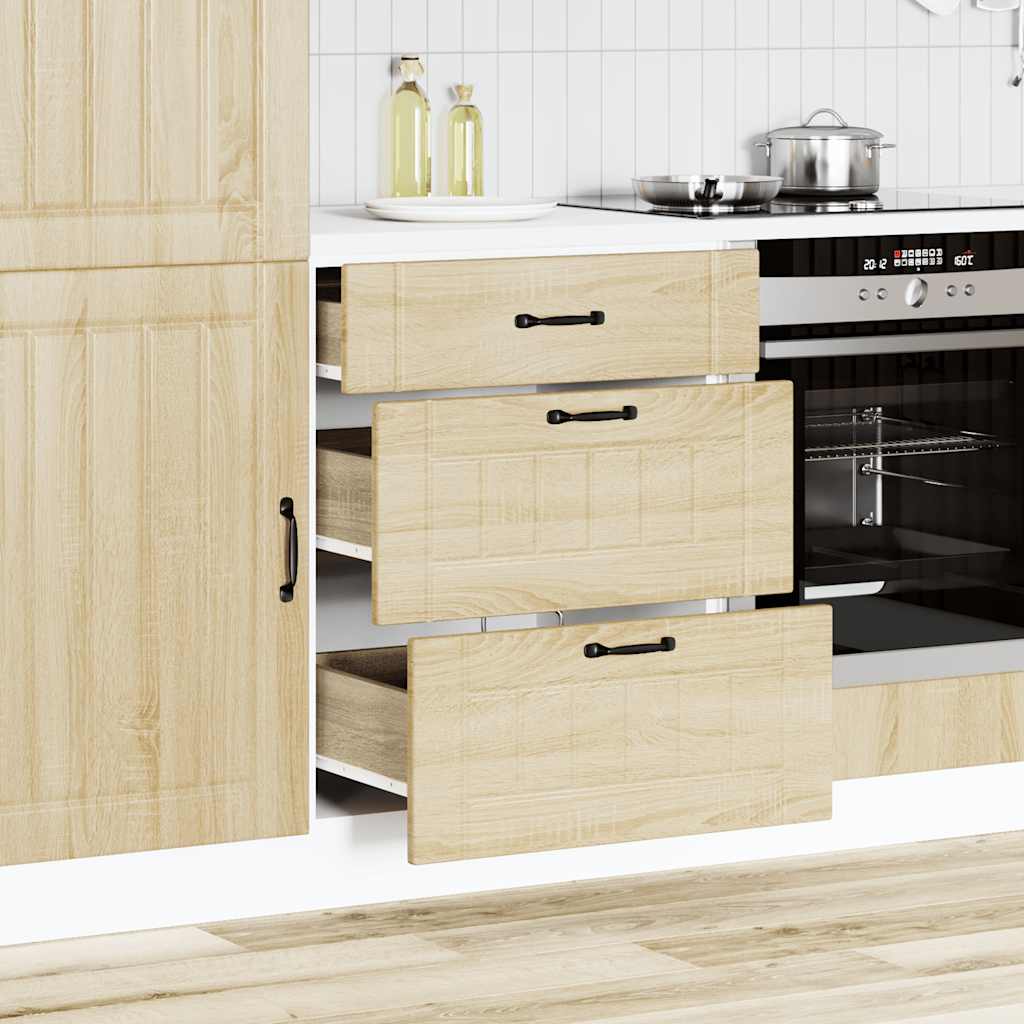 Kitchen Base Cabinet "Lucca" Sonoma Oak Engineered Wood