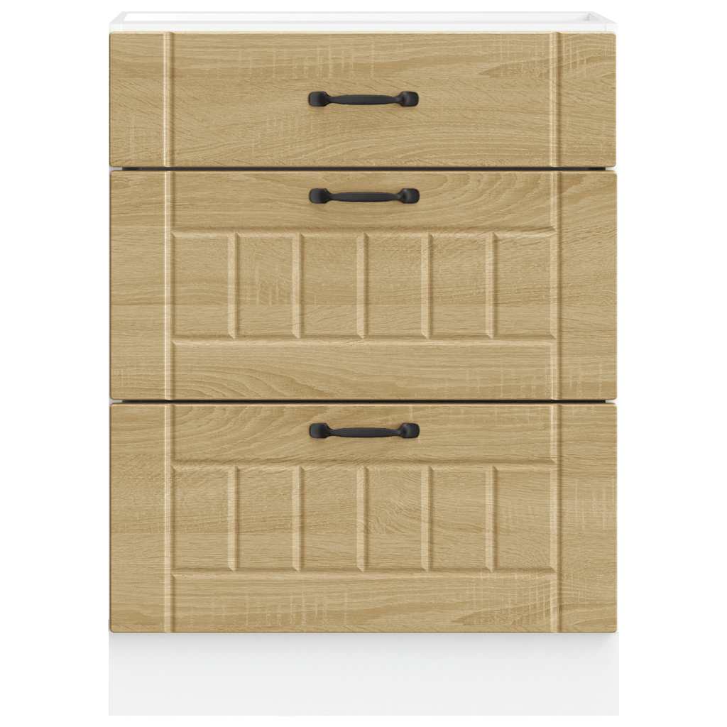 Kitchen Base Cabinet "Lucca" Sonoma Oak Engineered Wood