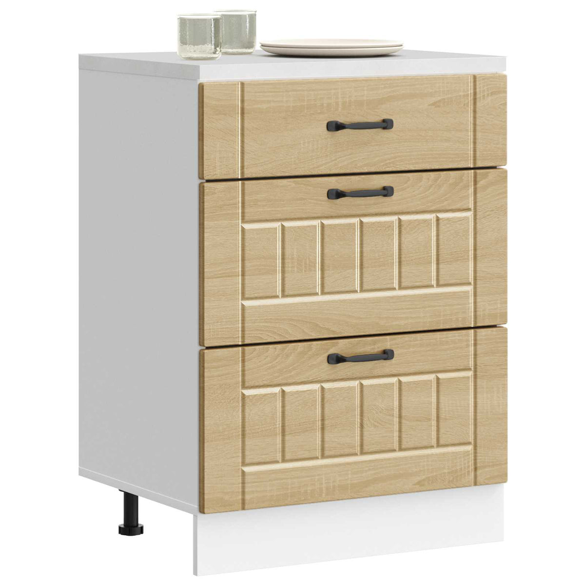 Kitchen Base Cabinet "Lucca" Sonoma Oak Engineered Wood