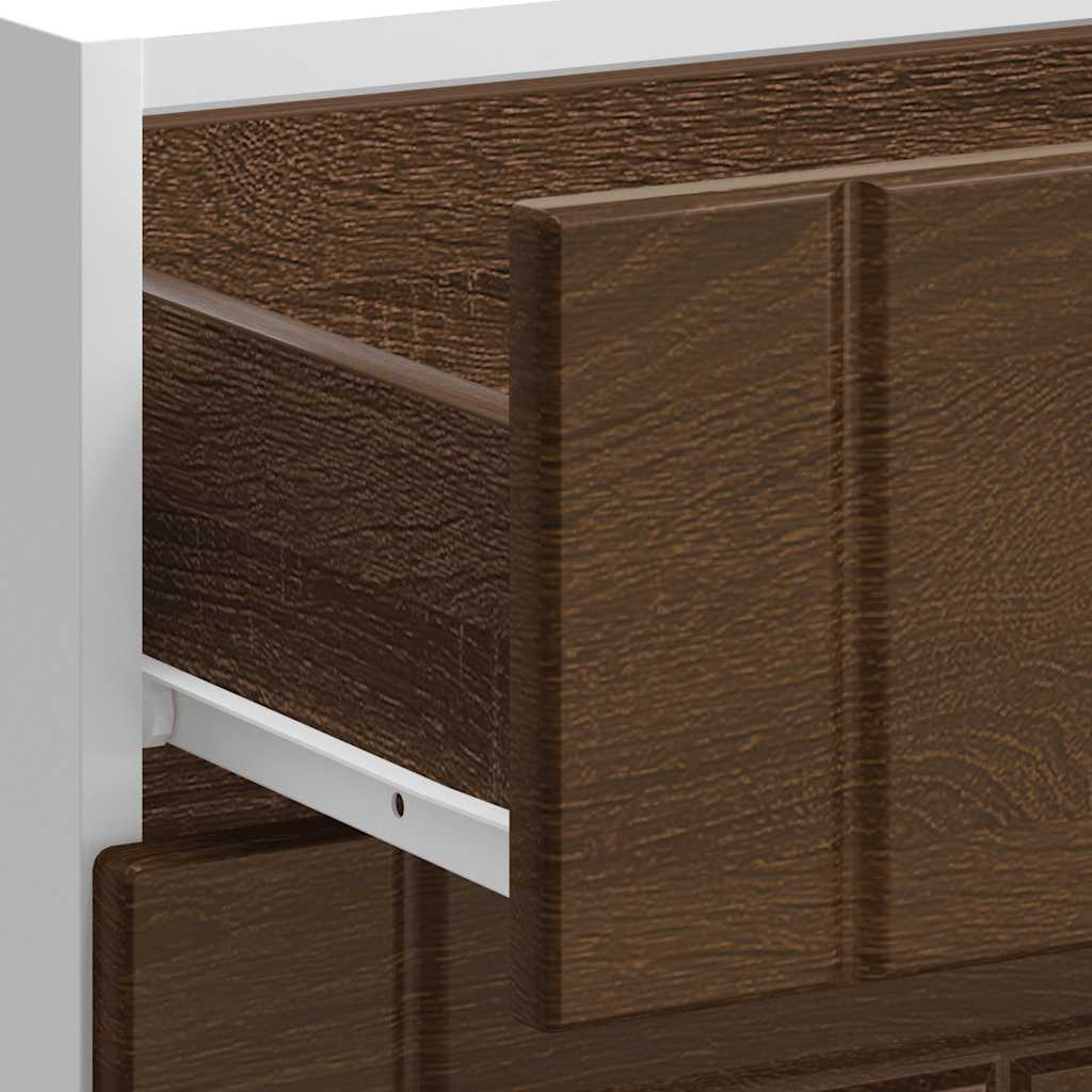 Kitchen Base Cabinet "Lucca" Brown Oak Engineered Wood