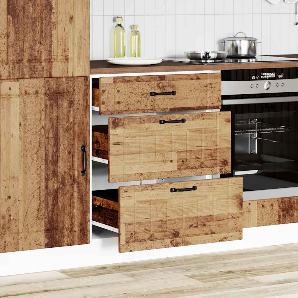 vidaXL Kitchen Base Cabinet Lucca Old Wood Engineered Wood