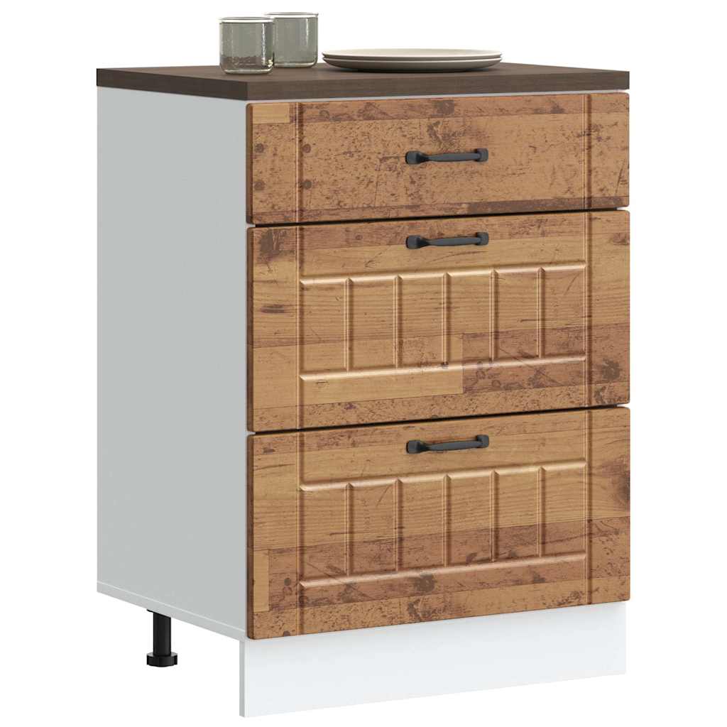 vidaXL Kitchen Base Cabinet Lucca Old Wood Engineered Wood