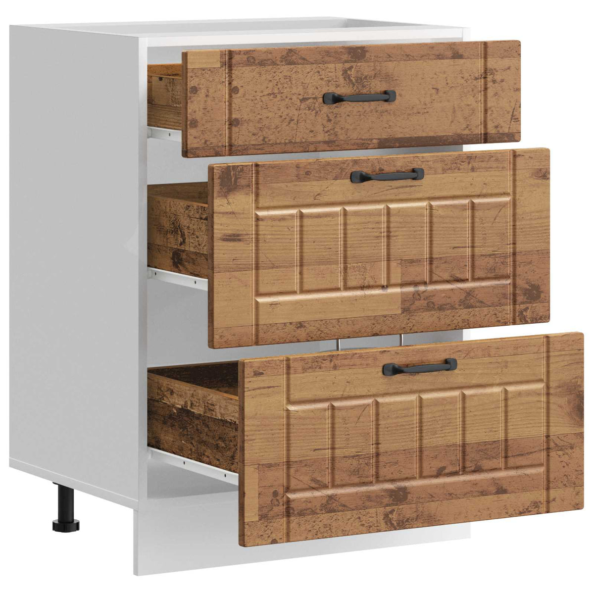 Kitchen Base Cabinet "Lucca" Old Wood Engineered Wood