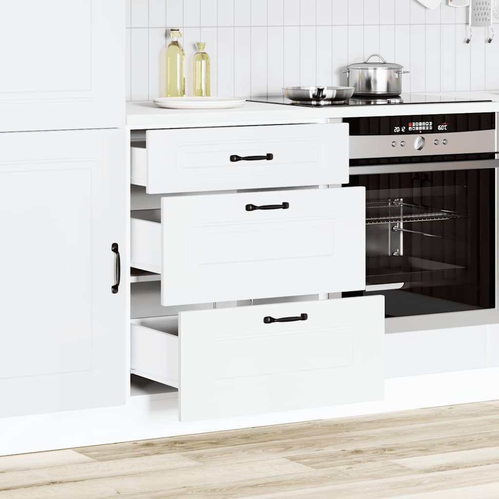 vidaXL Kitchen Base Cabinet Kalmar White Engineered Wood