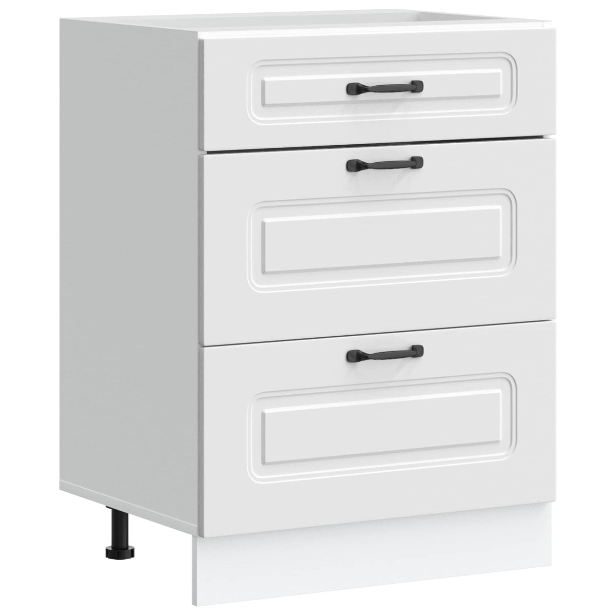 Kitchen Base Cabinet "Kalmar" White Engineered Wood