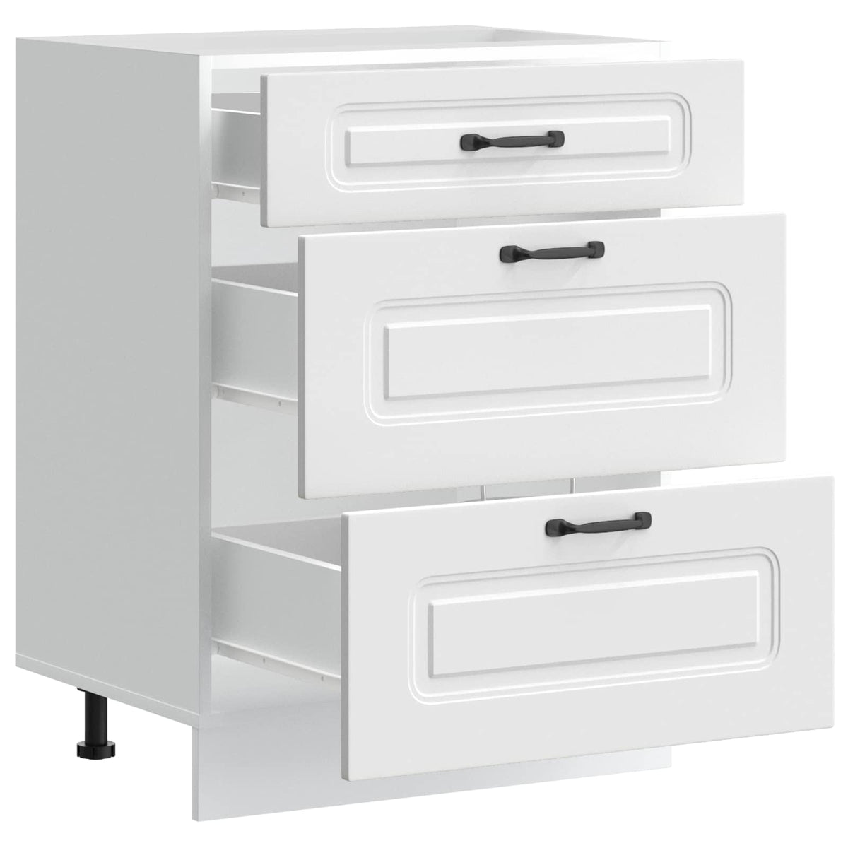Kitchen Base Cabinet "Kalmar" White Engineered Wood