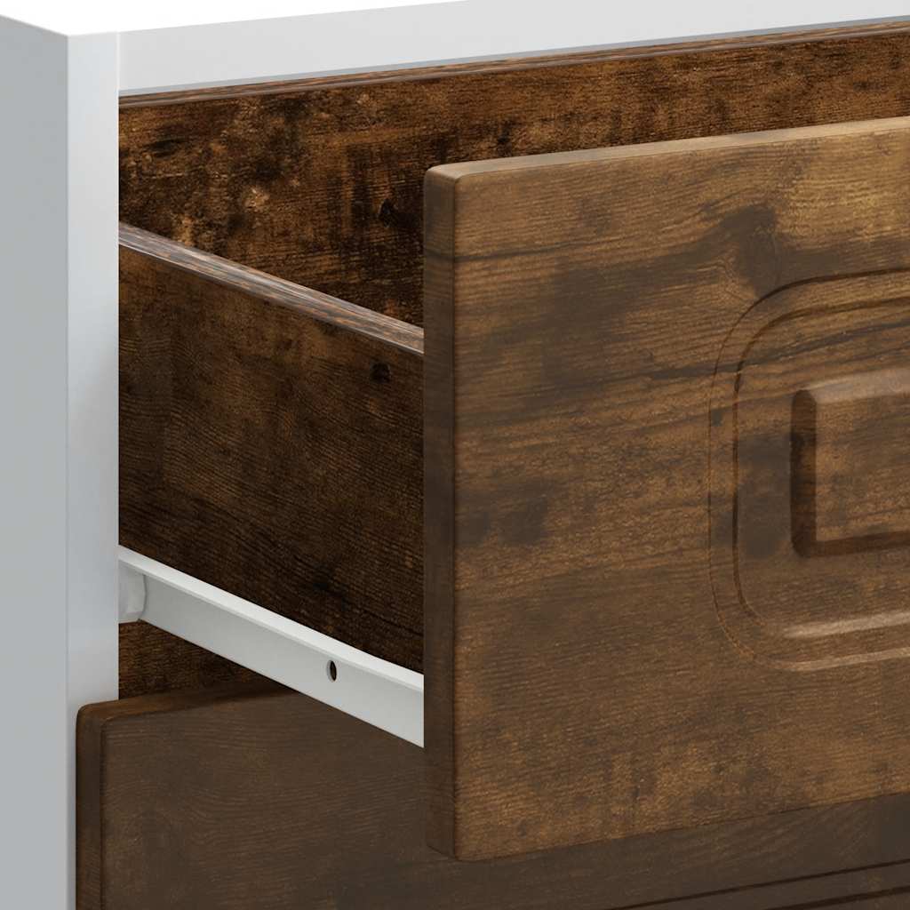 Kitchen Base Cabinet "Kalmar" Smoked Oak Engineered Wood