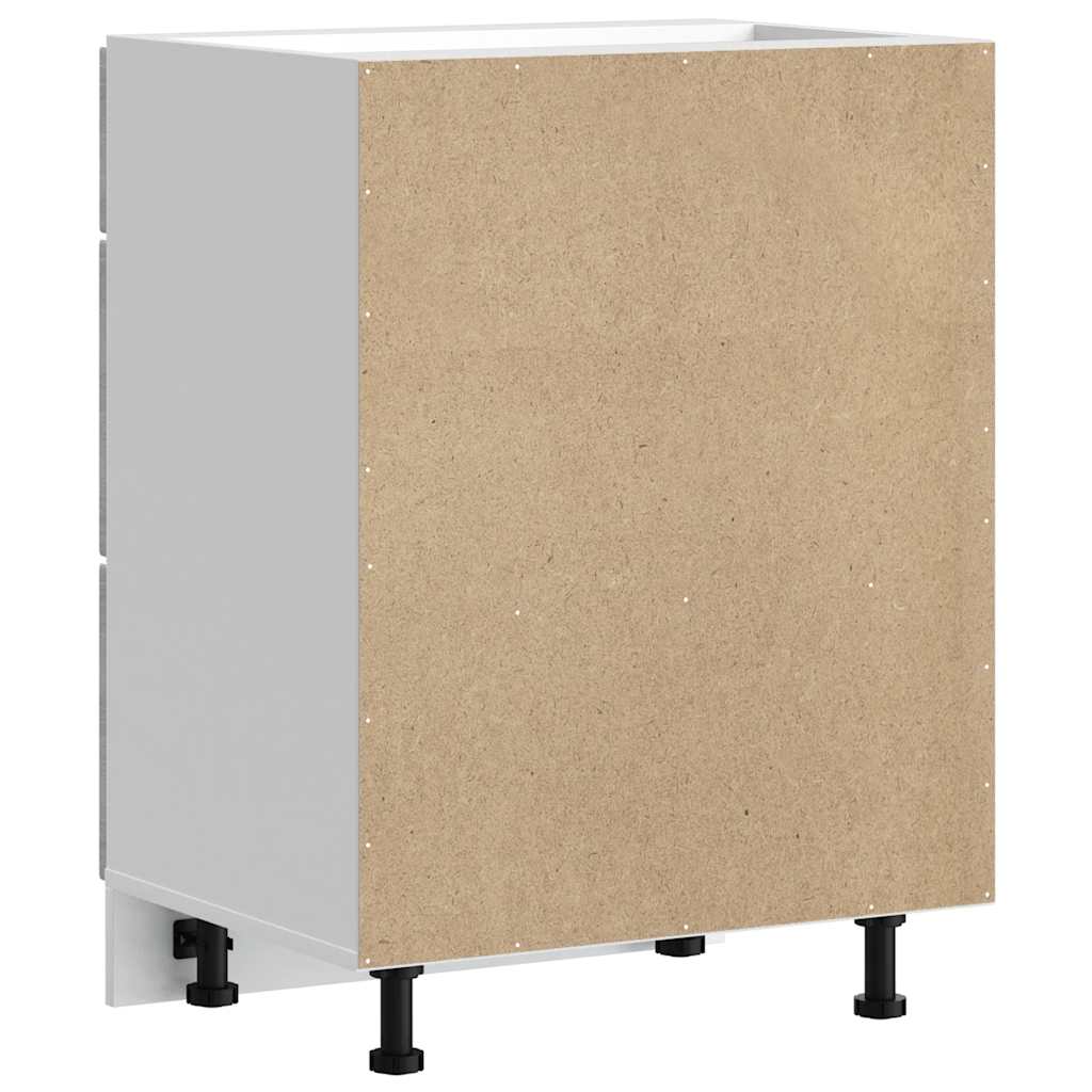 Kitchen Base Cabinet "Kalmar" Grey Sonoma Engineered Wood