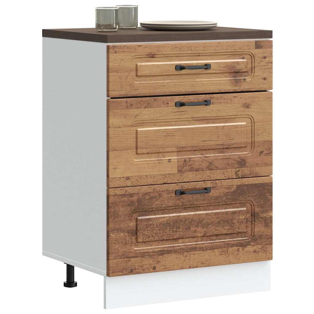 vidaXL Kitchen Base Cabinet Kalmar Old Wood Engineered Wood