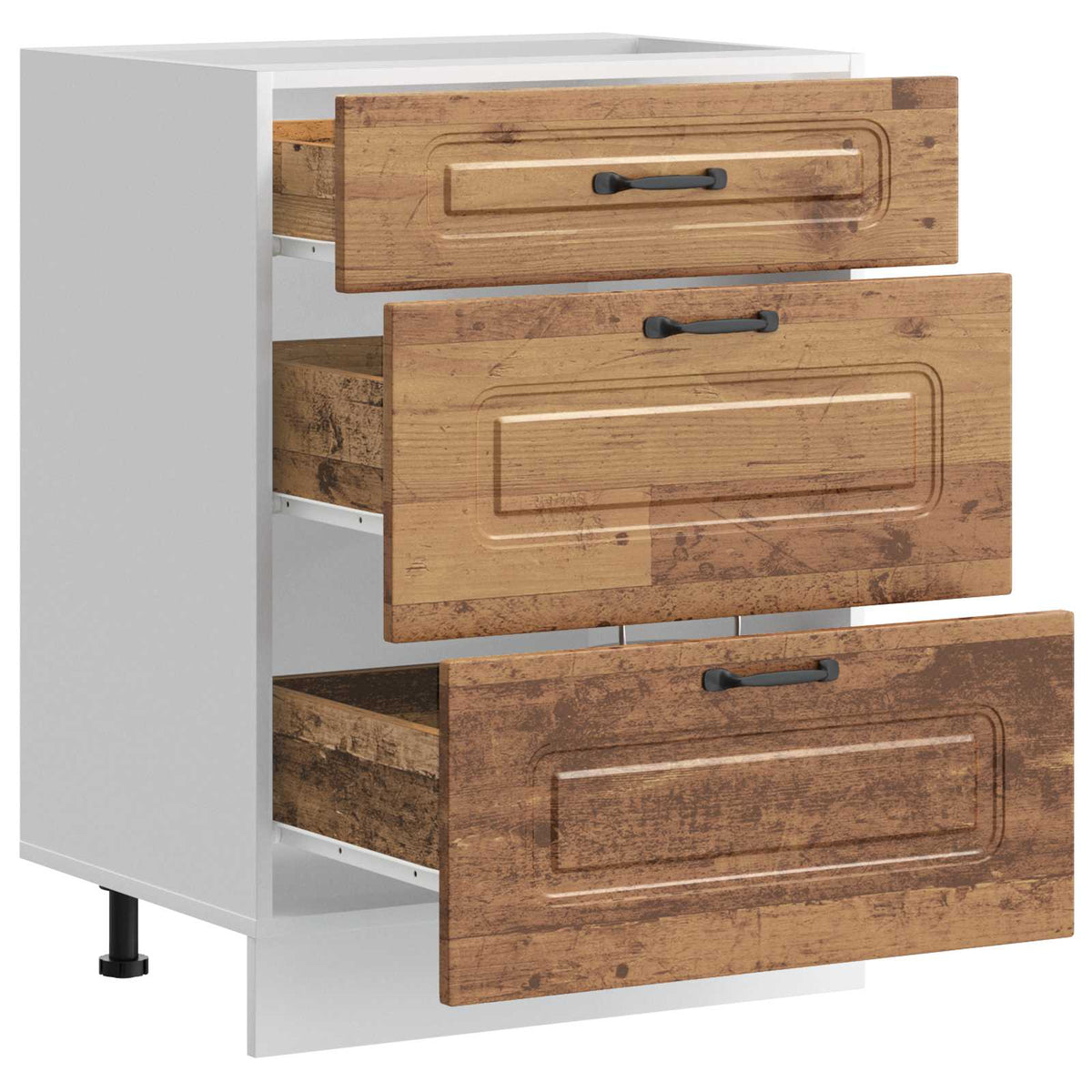 Kitchen Base Cabinet "Kalmar" Old Wood Engineered Wood