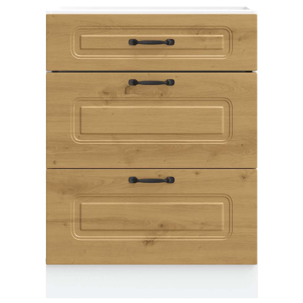 vidaXL Kitchen Base Cabinet Kalmar Artisan Oak Engineered Wood