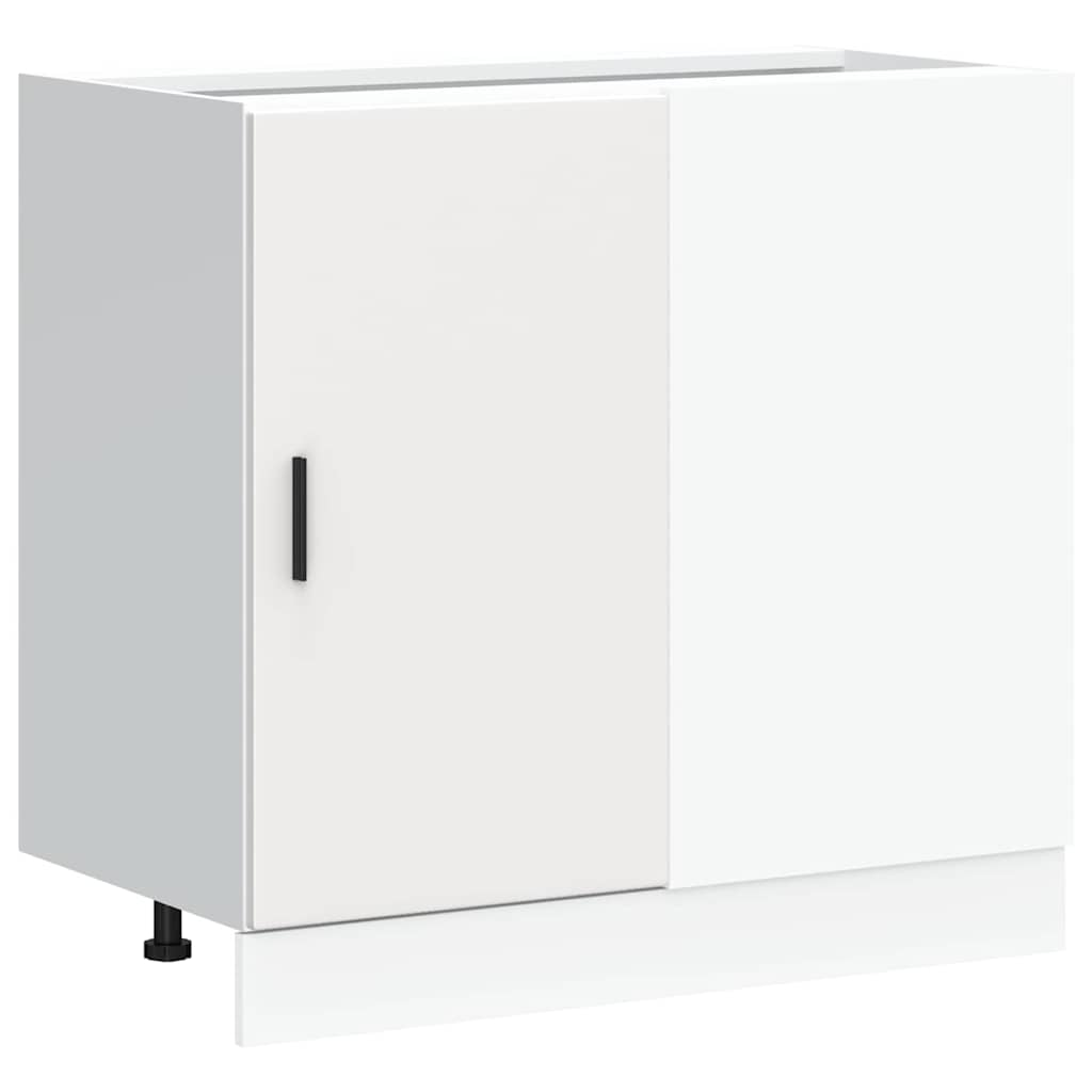 vidaXL Sink Base Cabinet White Engineered Wood