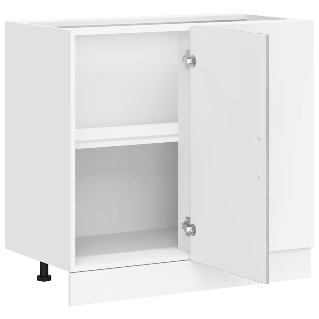 Kitchen Base Cabinet "Lyon" Concrete Grey Engineered Wood