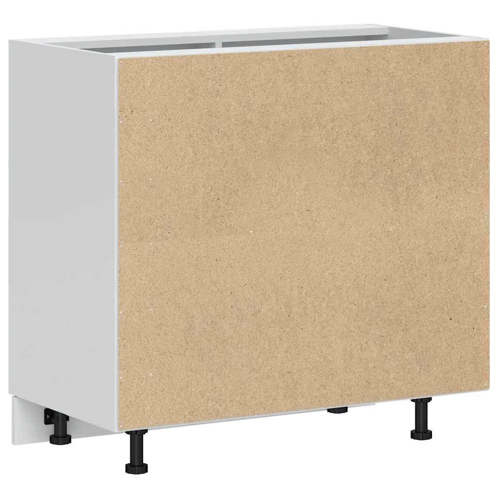 Kitchen Base Cabinet "Lyon" Concrete Grey Engineered Wood